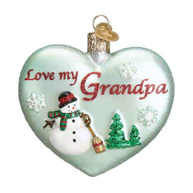 Grandpa's Heart Ornament