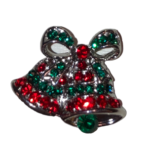 Red And Green Bells Brooch