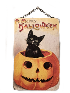 Halloween Cat Sign