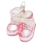 Baby's First Girl Booties Ornament
