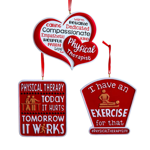 Assorted Physical Therapist Ornament, INDIVIDUALLY SOLD