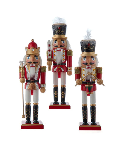 Assorted 12" Red, White And Black Nutcracker, INDIVIDUALLY SOLD