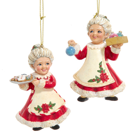 Assorted Mrs. Claus Ornament, INDIVIDUALLY SOLD