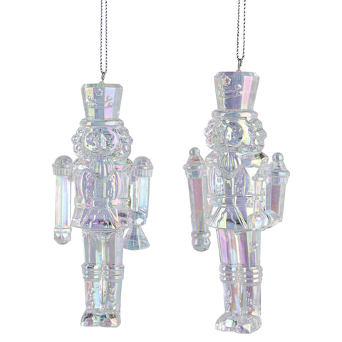 Assorted Iridescent Nutcracker Ornament, INDIVIDUALLY SOLD