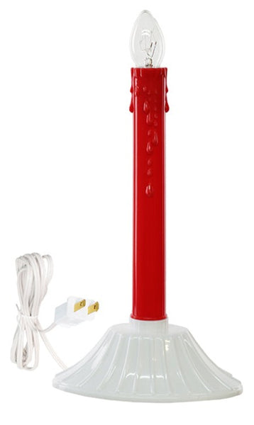 Single Red Electric Candlestick