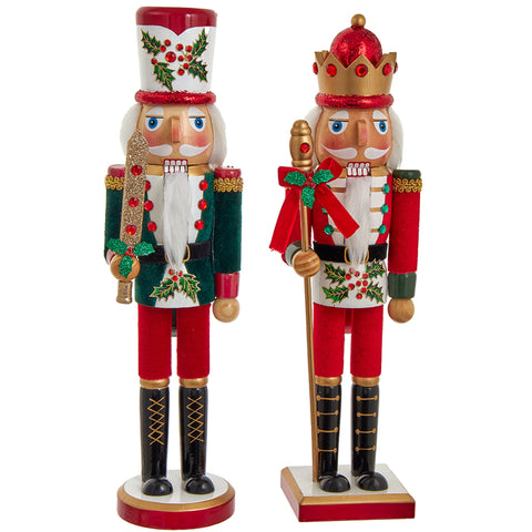 Assorted 15" Holly Nutcracker, INDIVIDUALLY SOLD