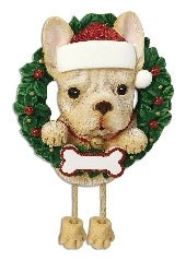 Dog In Wreath: French Bulldog