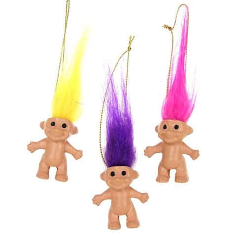 Assorted Tiny Trolls Ornament, INDIVIDUALLY SOLD