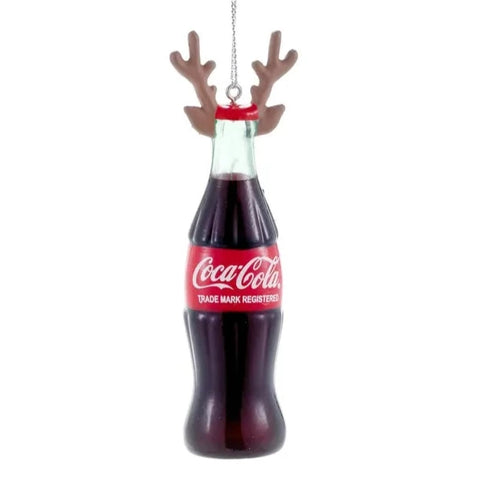 Coca Cola Bottle With Antlers Ornament