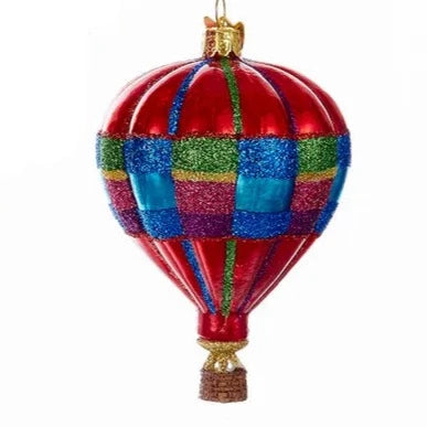 Red Hot Air Balloon Ornament