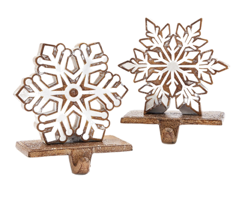 Assorted Snowflake Stocking Holder, INDIVIDUALLY SOLD