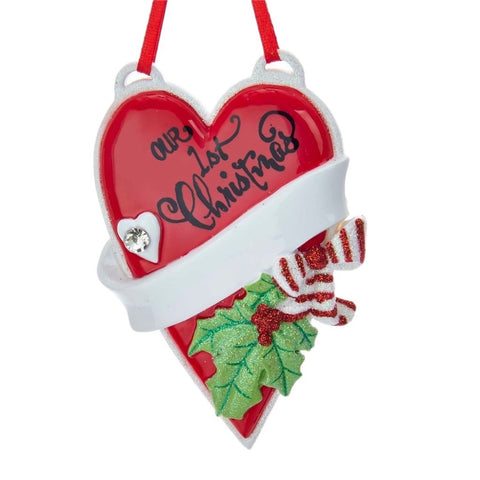 Our 1st Christmas Heart Ornament