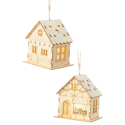 Assorted LED House Ornament, INDIVIDUALLY SOLD