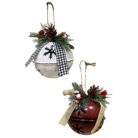 Assorted Metal Bell Ornament, INDIVIDUALLY SOLD