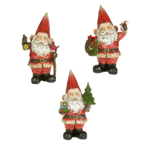 Assorted Santa Gnome Figurine, INDIVIDUALLY SOLD