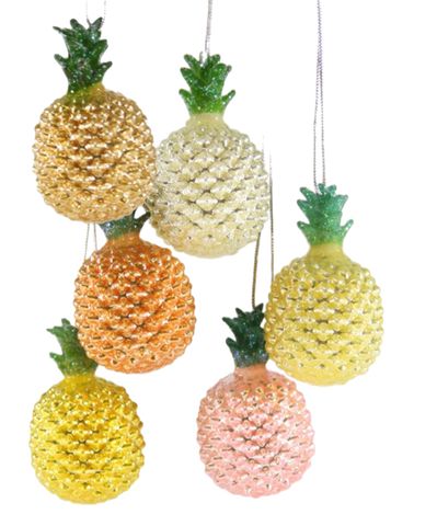 Assorted Mini Pineapple Ornament, INDIVIDUALLY SOLD