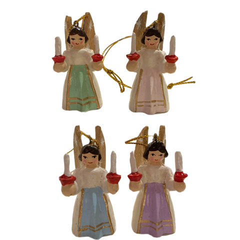 Assorted Angel With Candle Ornament, INDIVIDUALLY SOLD
