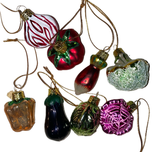Assorted Mini Vegetable Ornament, INDIVIDUALLY SOLD