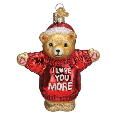 Baby's First Christmas I Love You More Teddy Bear Ornament : Gender Neutral