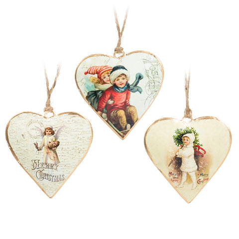 Assorted Victorian Heart Ornament, INDIVIDUALLY SOLD