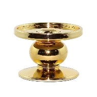 Pillar Candle Holder: SMALL GOLD