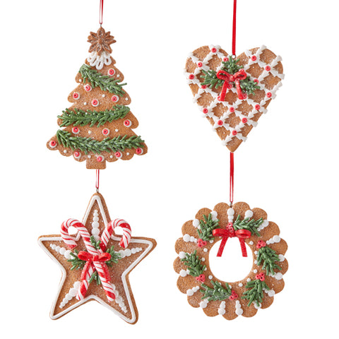 Assorted Gingerbread Ornament, INDIVIDUALLY SOLD