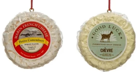Assorted Cheese Wheel Ornament, INDIVIDUALLY SOLD