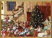 Family Around The Tree Paper Advent Calendar