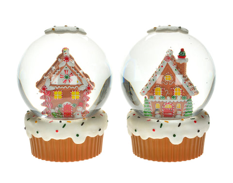 Assorted Gingerbread House Snowglobe. INDIVDUALLY SOLD