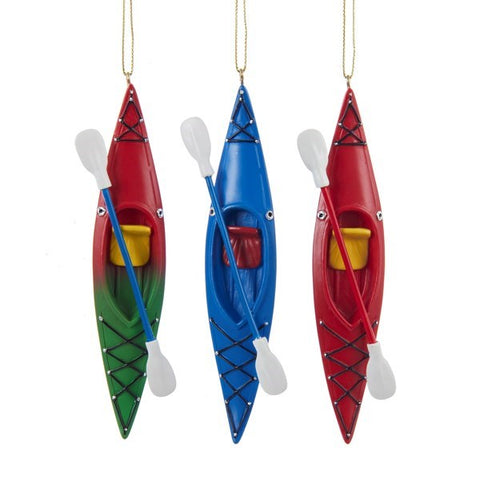 Assorted Kayak Ornament, INDIVIDUALLY SOLD