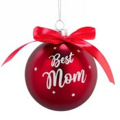Red Best Mom Ball
