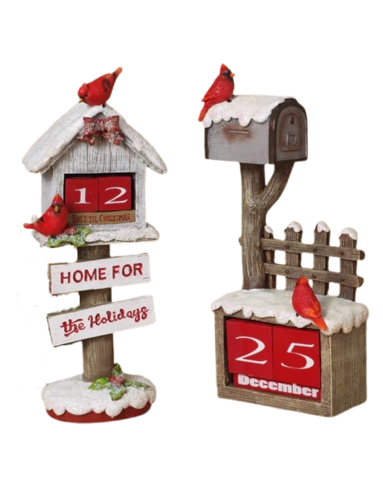 Assorted Birdhouse Advent Calendar Countdown With Blocks, INDIVIDUALLY