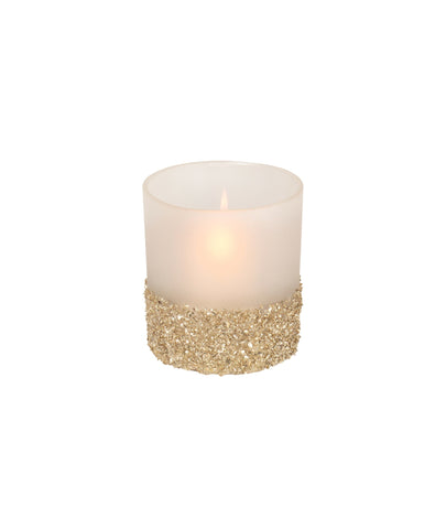 Small Gold Frosted Votive Holder