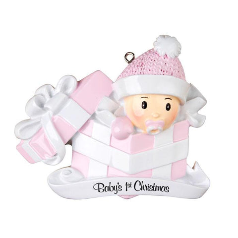 Baby's First Girl In Gift With Soother Ornament
