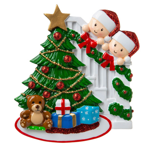 Christmas Tree Family Of 2 Ornament