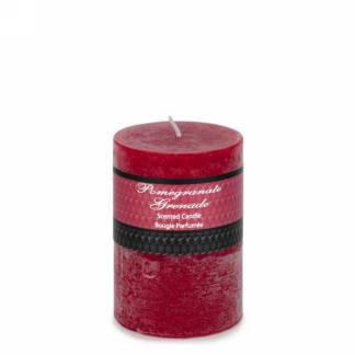 3" X 4" Pillar Candle: Red Pomegranate
