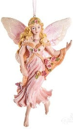 Fairy With Rose On Chest Ornament