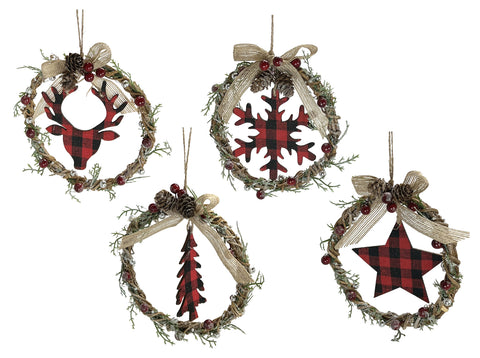 Assorted  Wreath Ornaments, INDIVIDUALLY SOLD