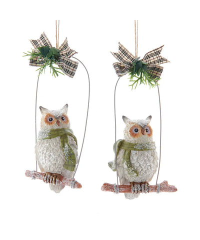 Assorted  Owl Ornament, INDIVIDUALLY SOLD
