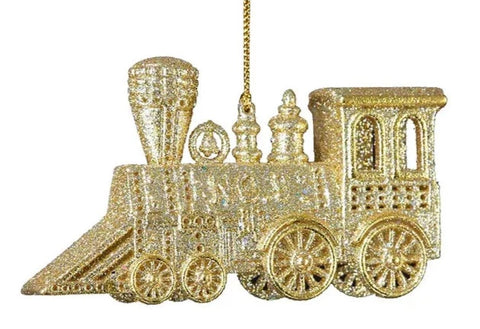 Glitter Train Ornament