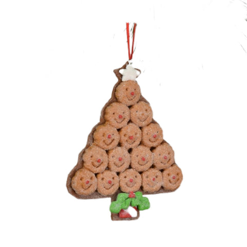 Frosted Gingerbread Tree Ornament