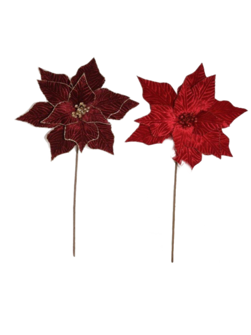 Assorted Poinsettia Stem, INDIVIDUALLY SOLD