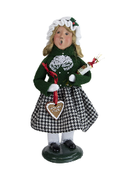Byers Choice: Girl With Heart Gingerbread Cookie