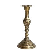 Large Decorative Brass Taper Candle Holder
