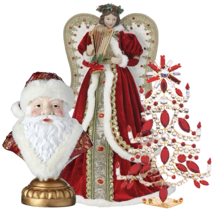 Burgundy Elegance Figurines &amp; Tabletop Decor