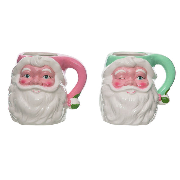 Assorted Santa Face Mug, INDIVIDUALLY SOLD