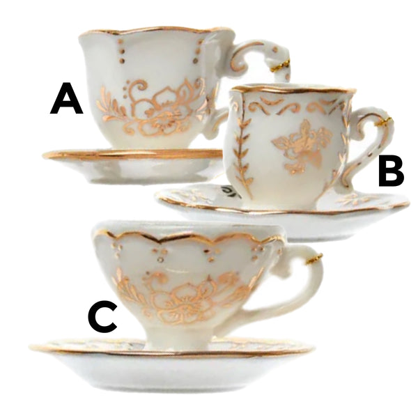 Assorted Teacup Ornament, INDIVIDUALLY SOLD