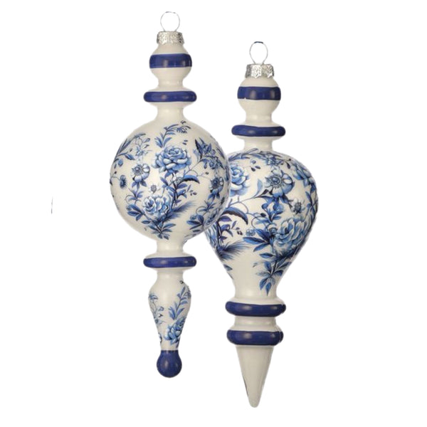 Assorted Blue Floral Ball, INDIVIDUALLY SOLD