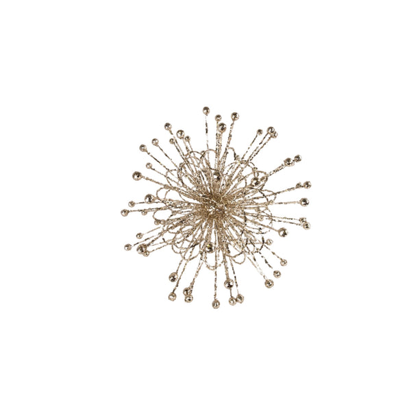 Assorted Champagne Starburst Ornament, INDIVIDUALLY SOLD