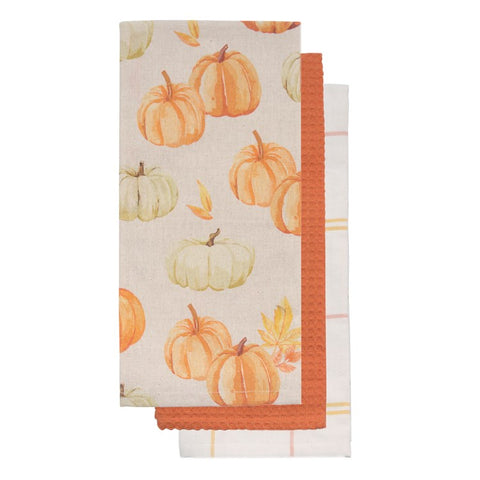 Pumpkin Linen Napkin, Set Of 3